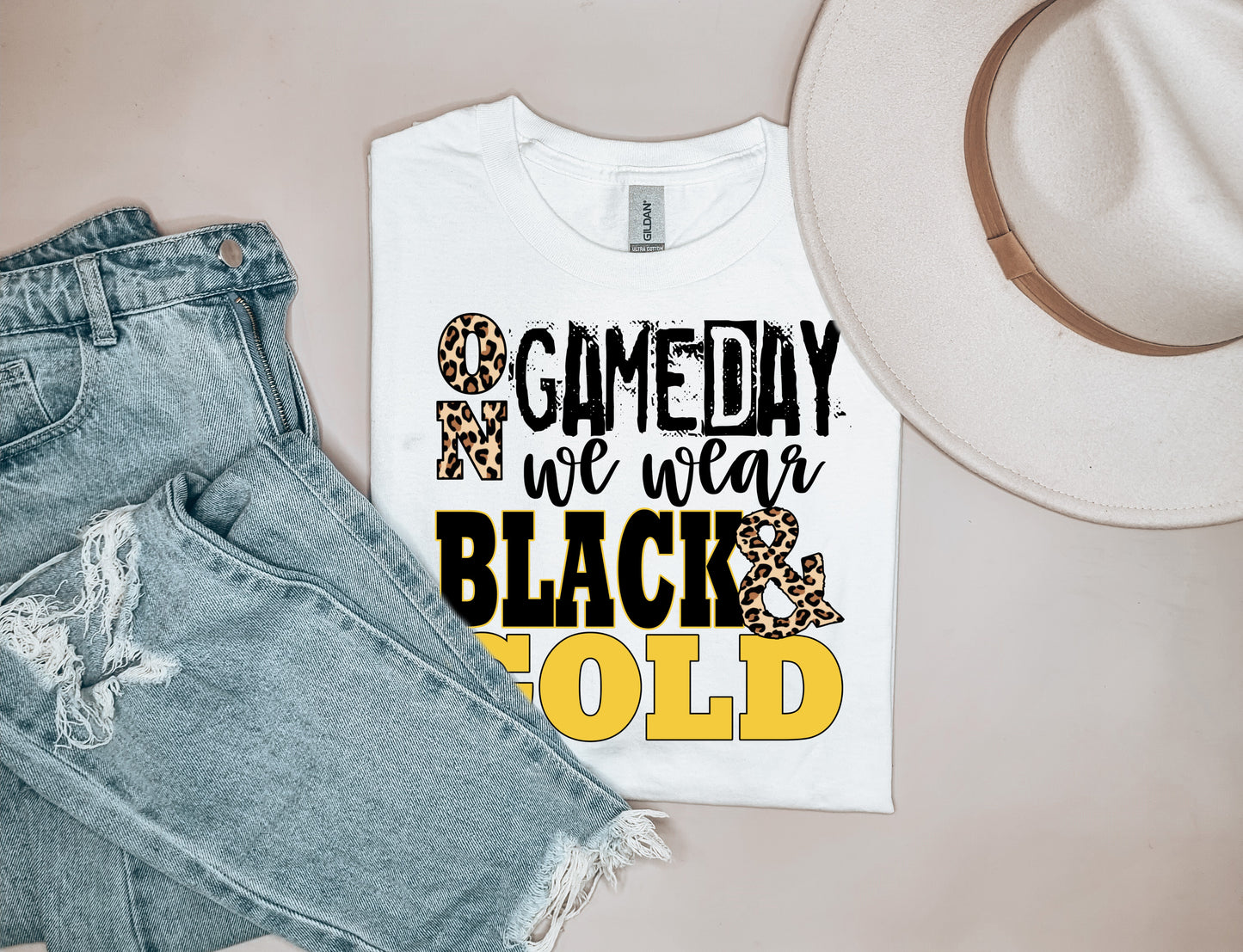 Black and Gold DTF Transfers DTF2070