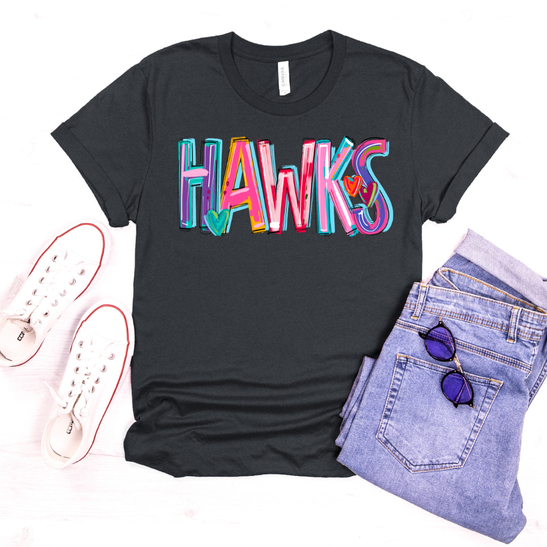 Hawks Cheery Doodle DTF Transfer