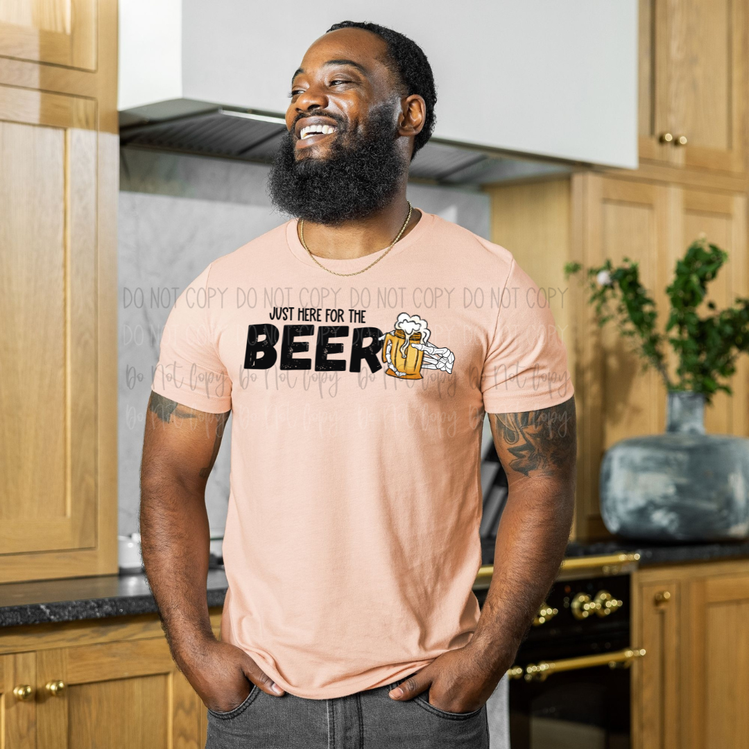 Here For The Beer DTF Transfer