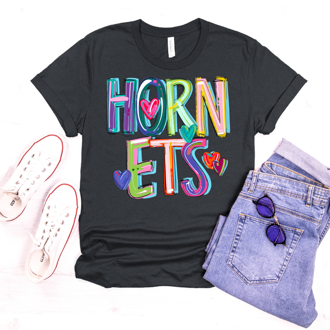 Hornets Cheery Doodle DTF Transfer