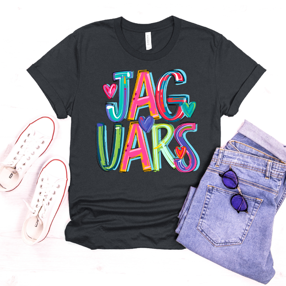 Jaguars Cheery Doodle DTF Transfer