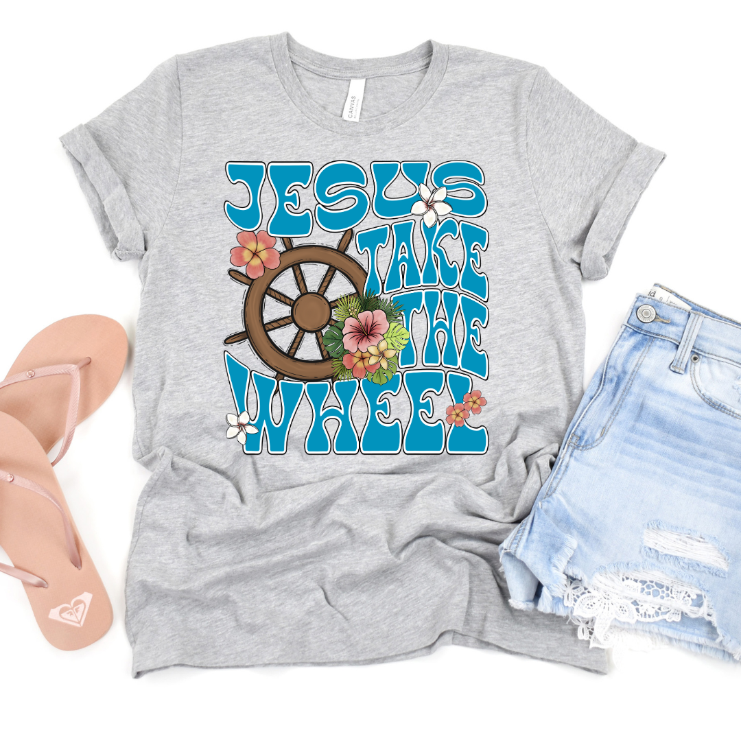 Jesus Take The Wheel DTF Transfer