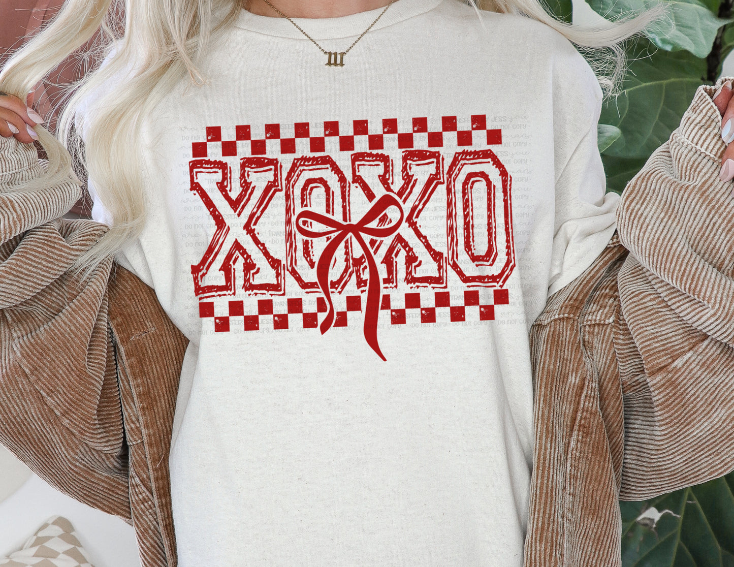 XOXO Coquette Bow Valentine's DTF Transfer