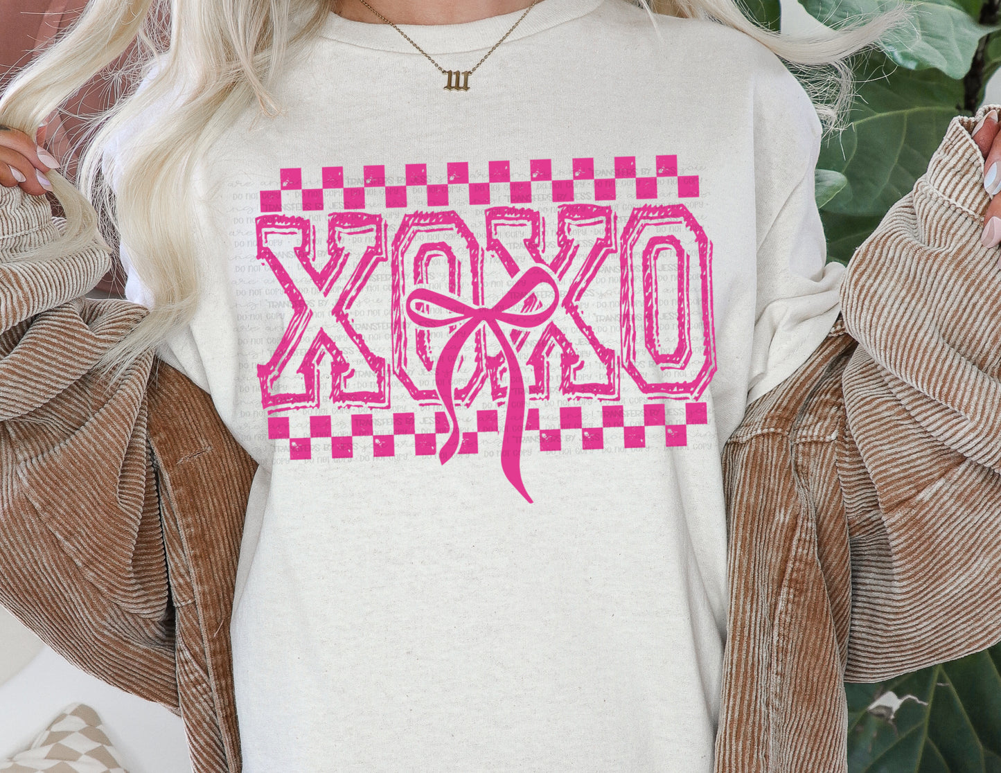 XOXO Coquette Bow Valentine's DTF Transfer