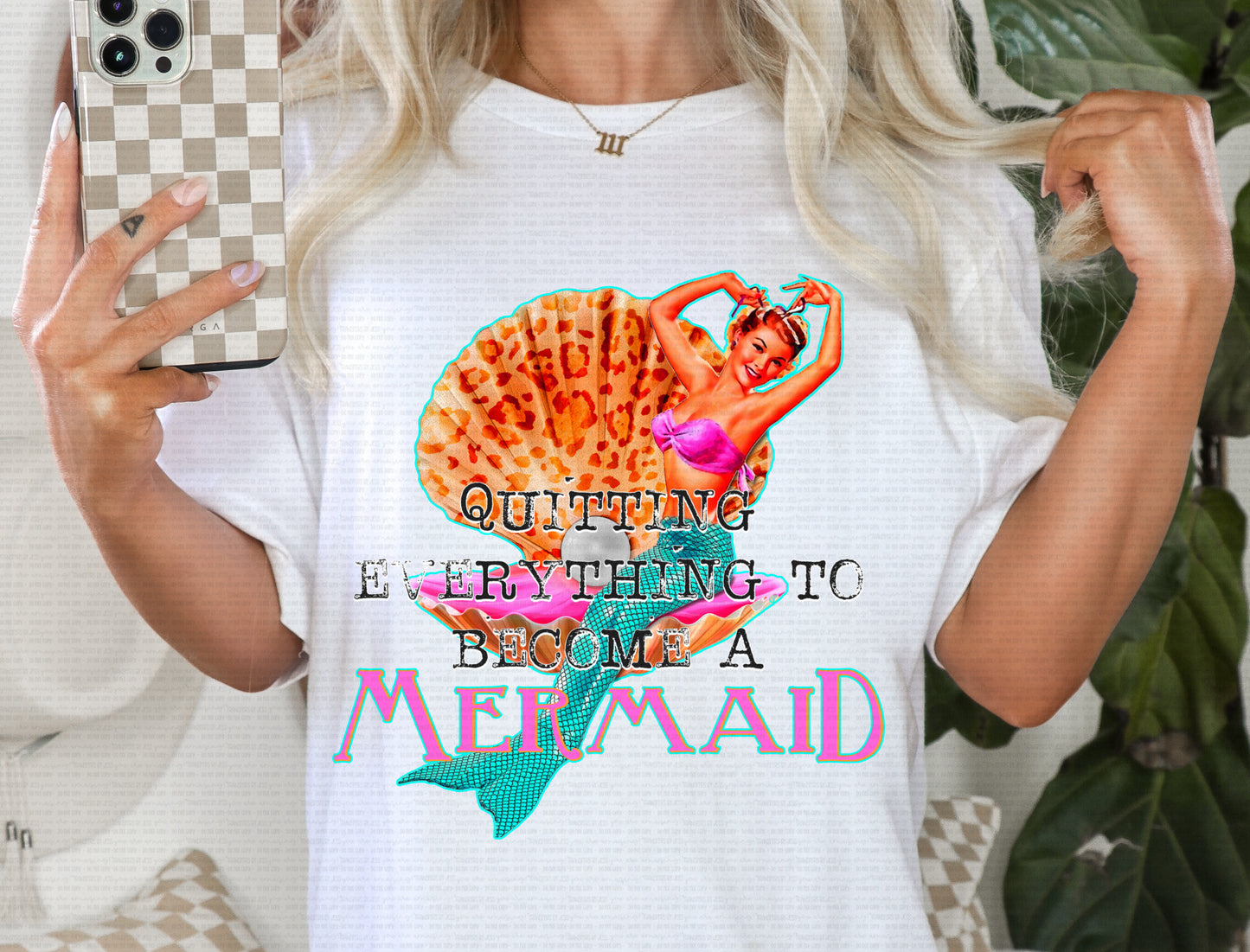 Become A Mermaid DTF Transfer