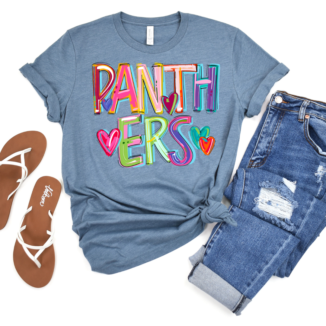 Panthers Cheery Doodle DTF Transfer