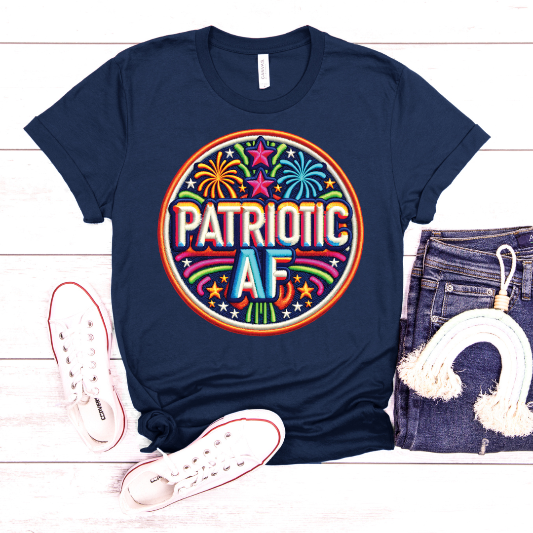 Patriotic Af Patch DTF Transfer