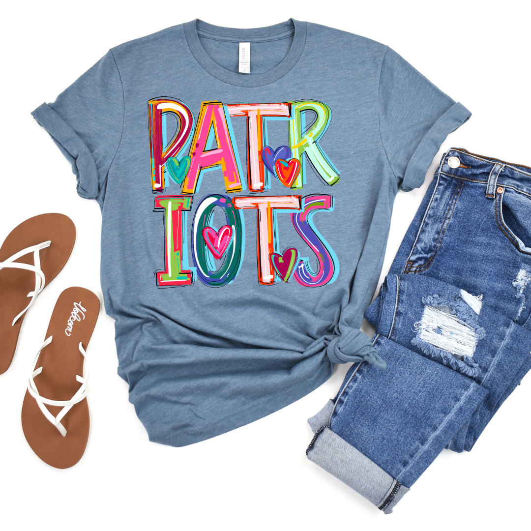 Patriots Cheery Doodle DTF Transfer