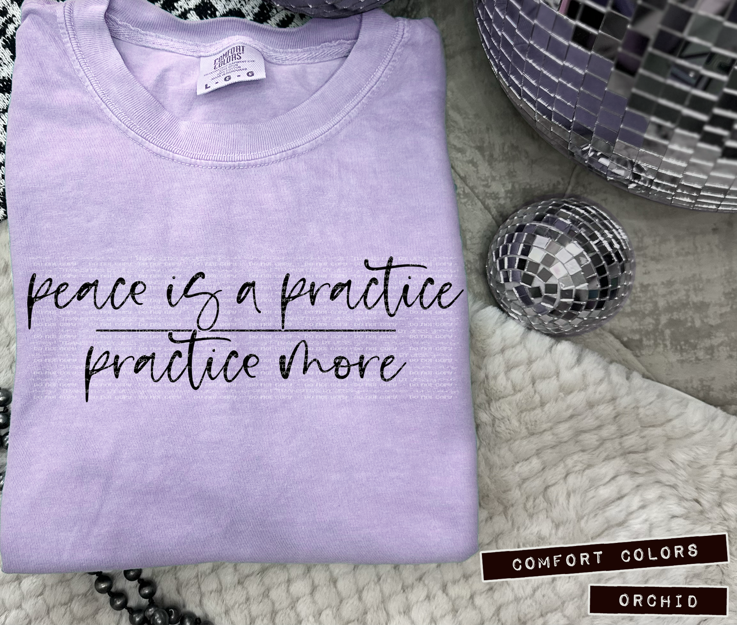 Peace Is A Practice DTF Transfer