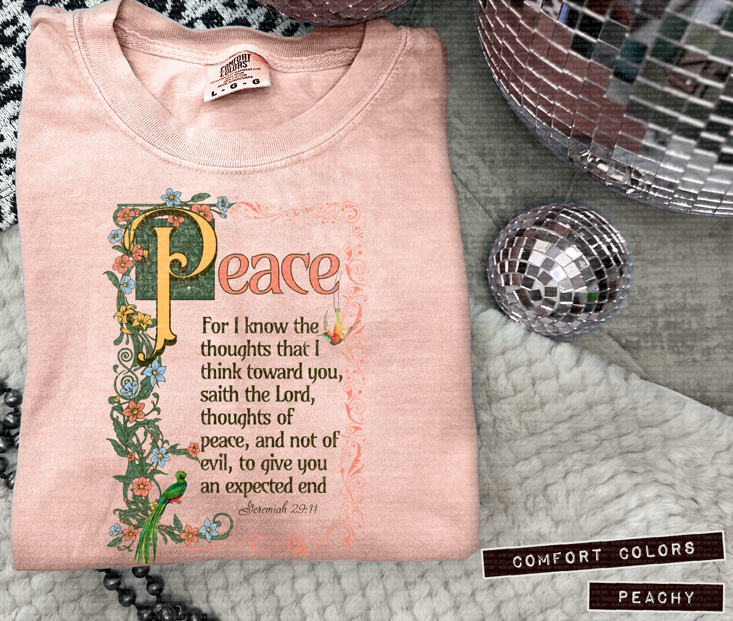 Peace Poem DTF Transfer