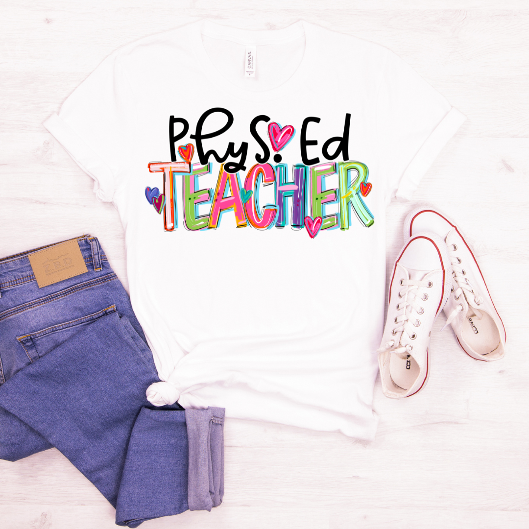 Phys Ed Teacher Cheery Doodle DTF Transfer