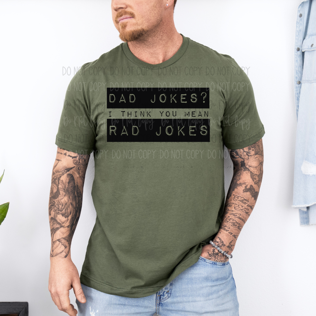Rad Dad Jokes DTF Transfer
