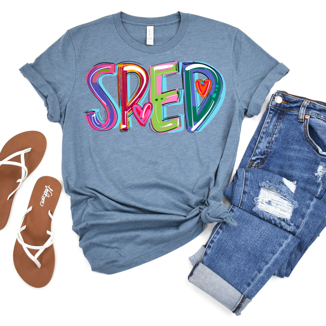 Sped Cheery Doodle DTF Transfer