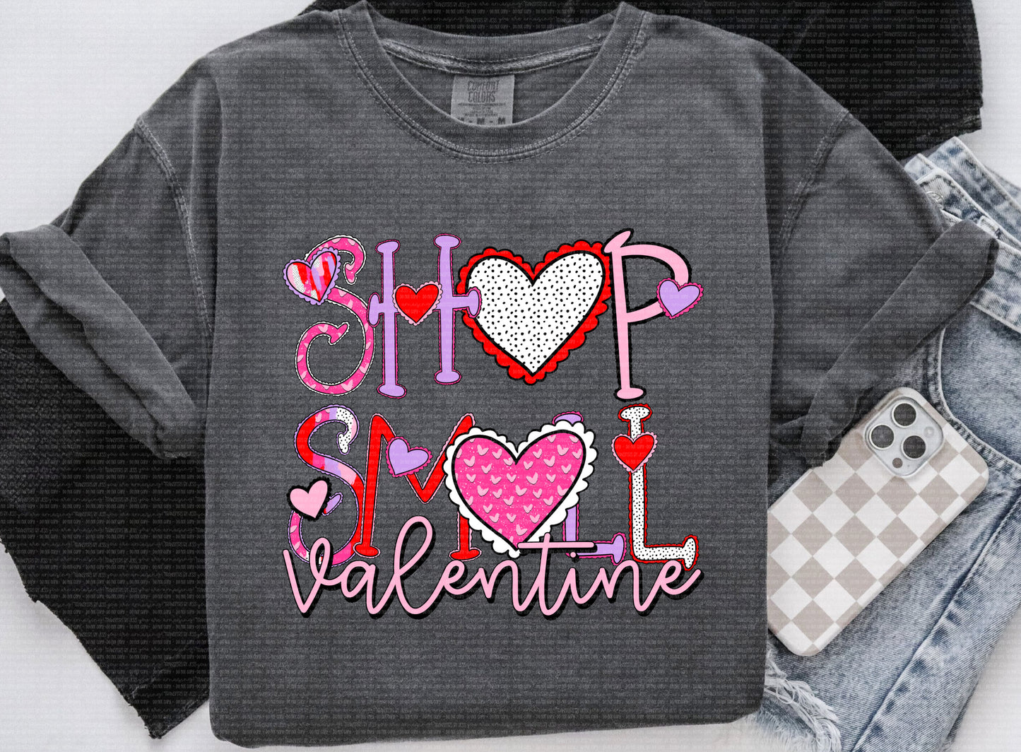 Shop Small Valentine DTF Transfer