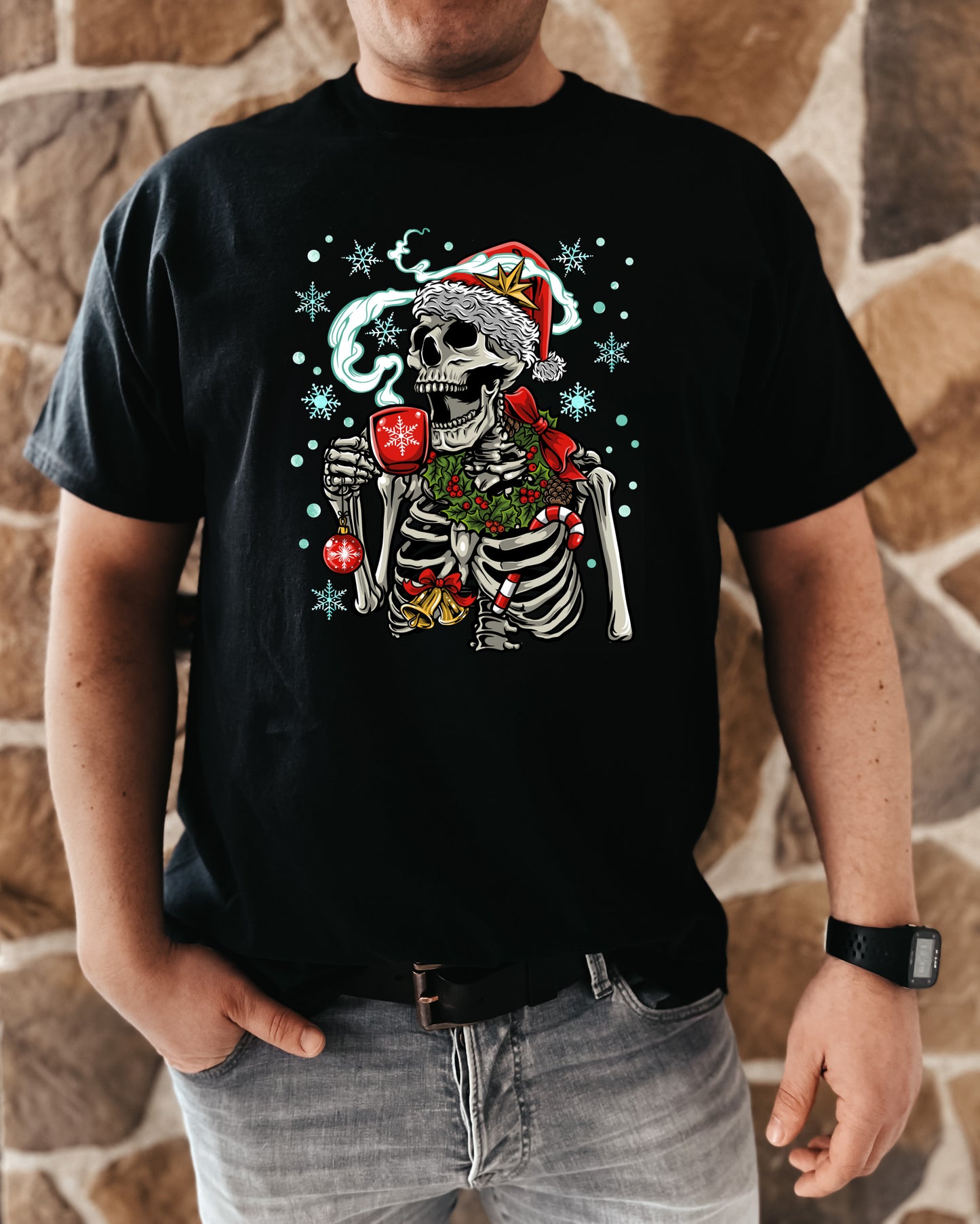 Christmas Santa Skelly - DTF Transfer DTF2132