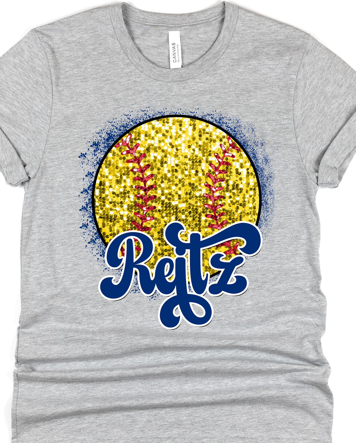 Reitz Panthers Sequin Softball - DTF Transfers - DTF1167