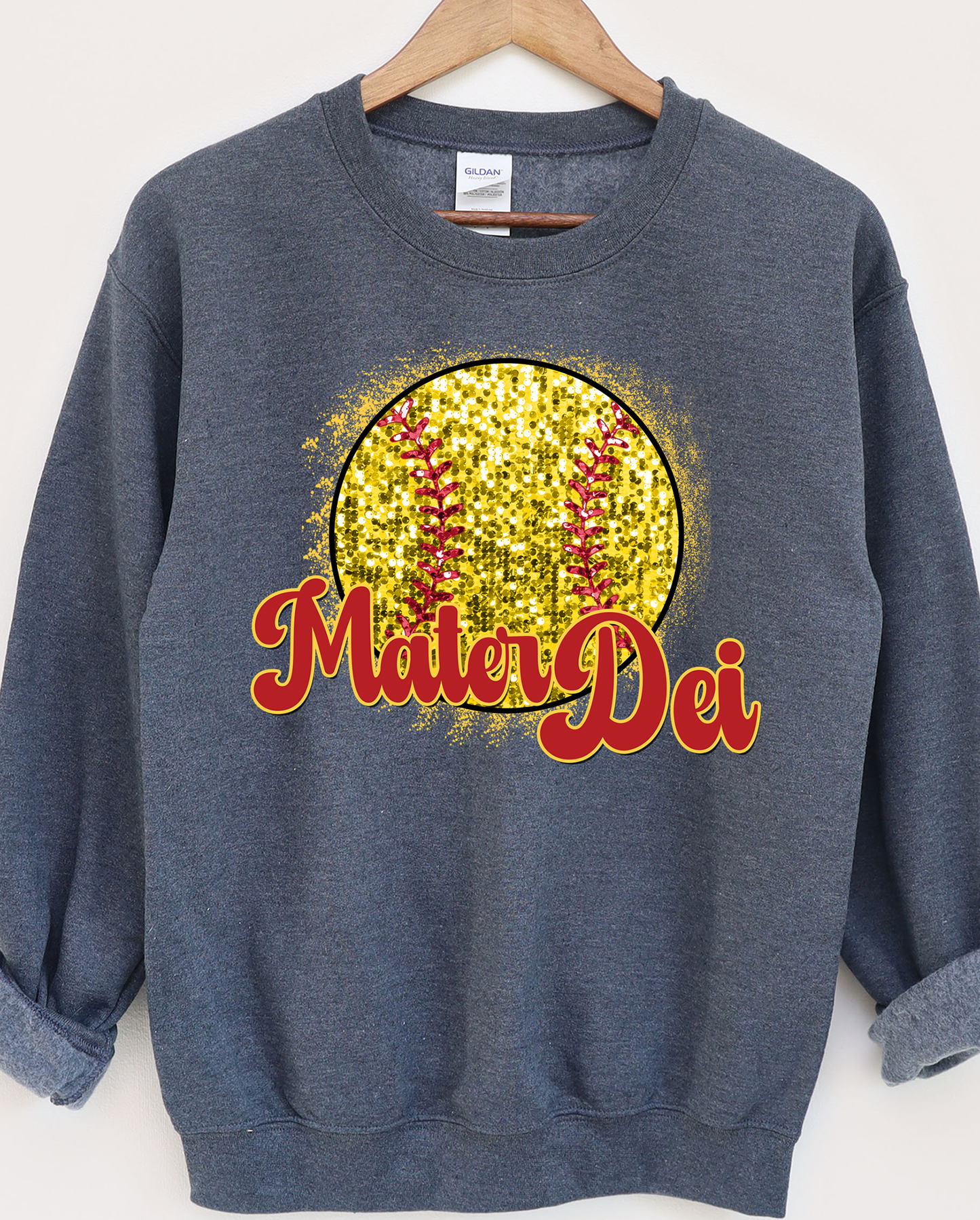 Mater Dei Sequin Softball - DTF Transfers - DTF1172