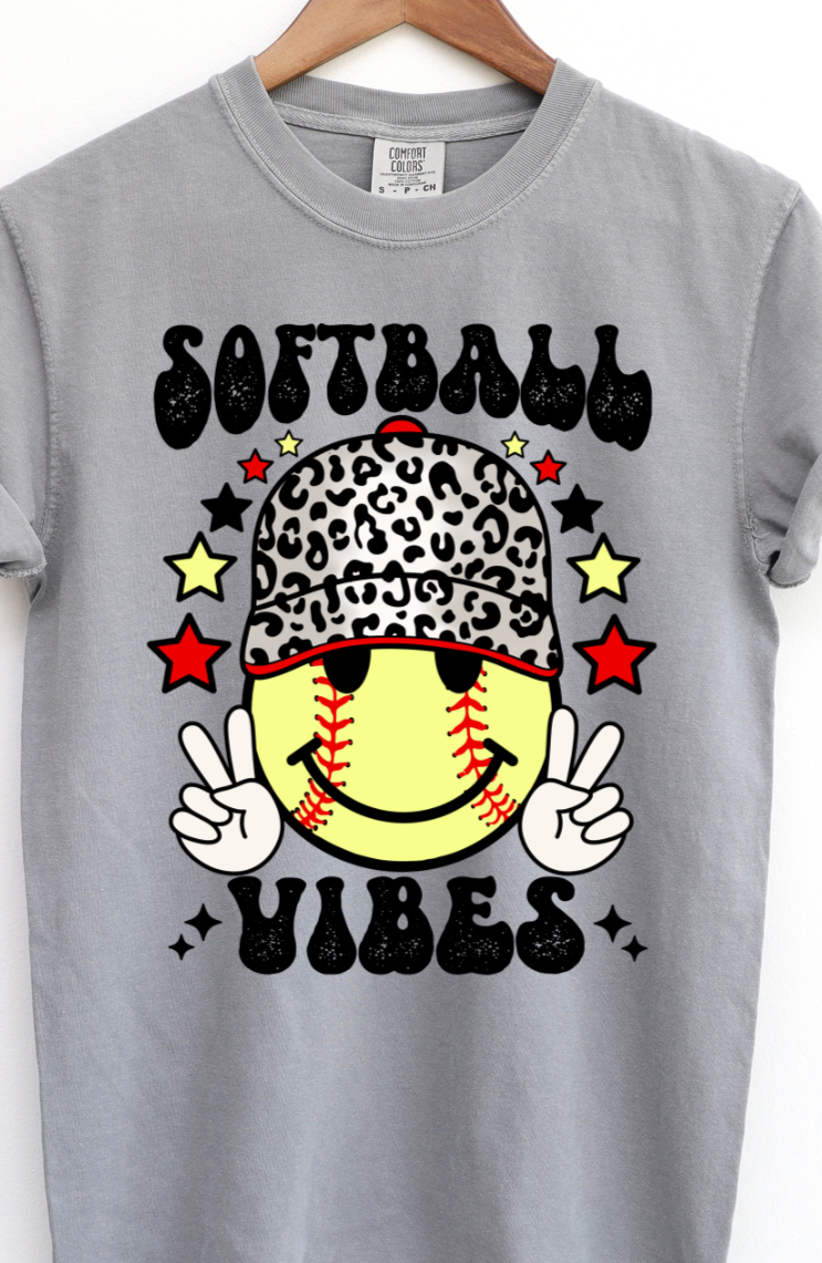 Softball Vibes DTF Transfers DTF4215