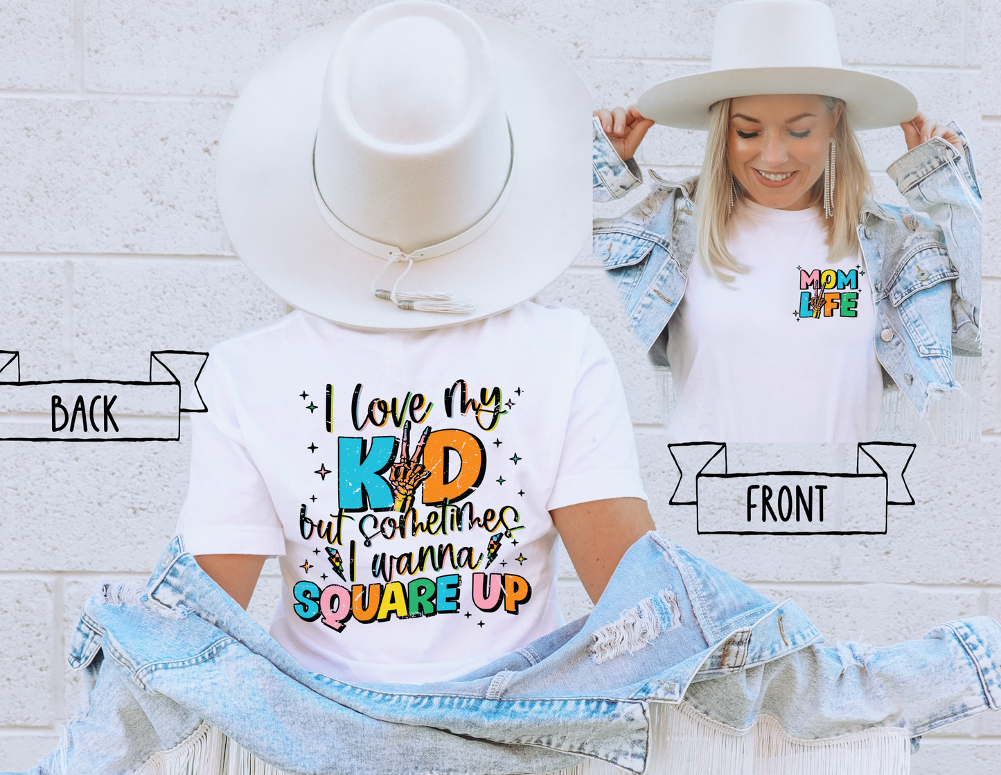 I love my kids - Mom Life DTF transfer