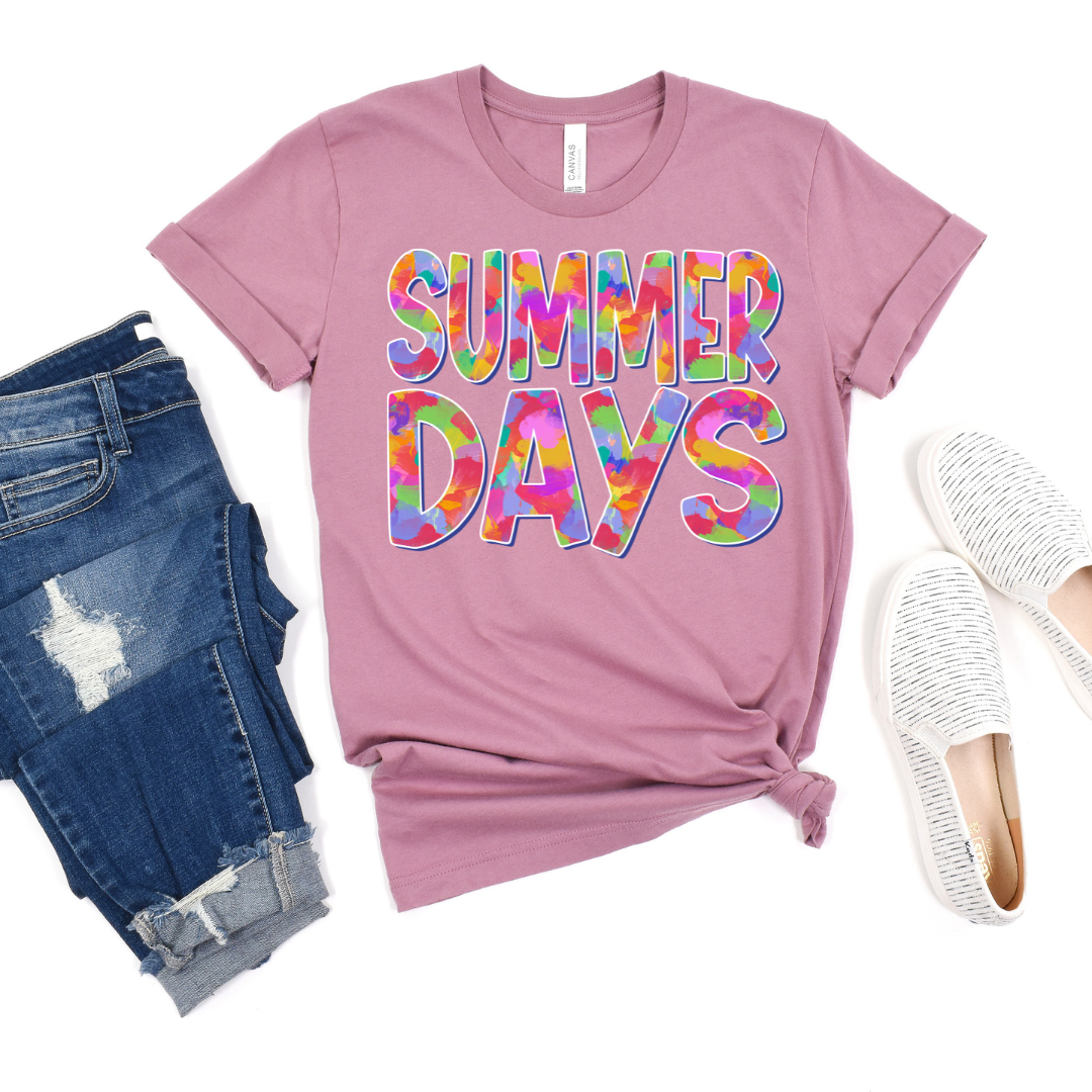 Summer Days Tie Dye DTF Transfer