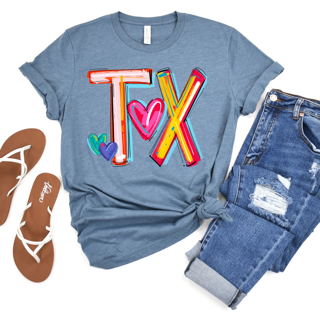 Texas Cheery Doodle DTF Transfer