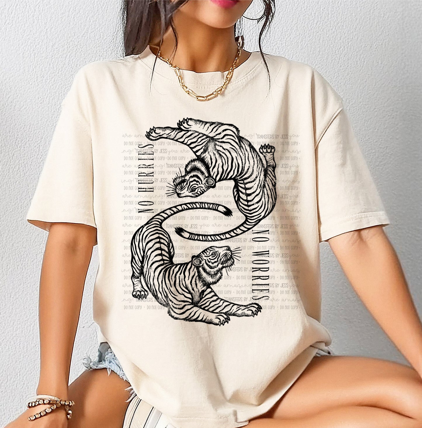 Tiger Card DTF Transfer