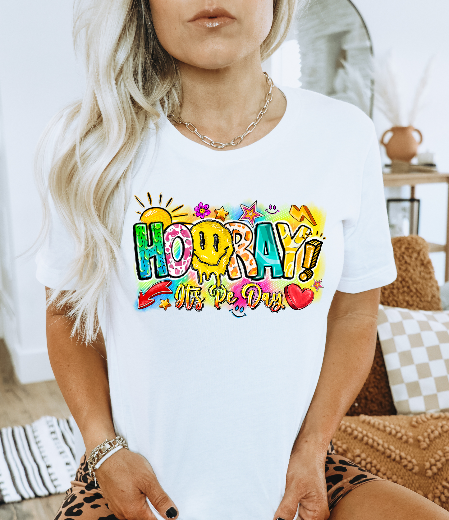 Hooray it's PE day - PE Teacher DTF Transfer PE Teacher DTF2253