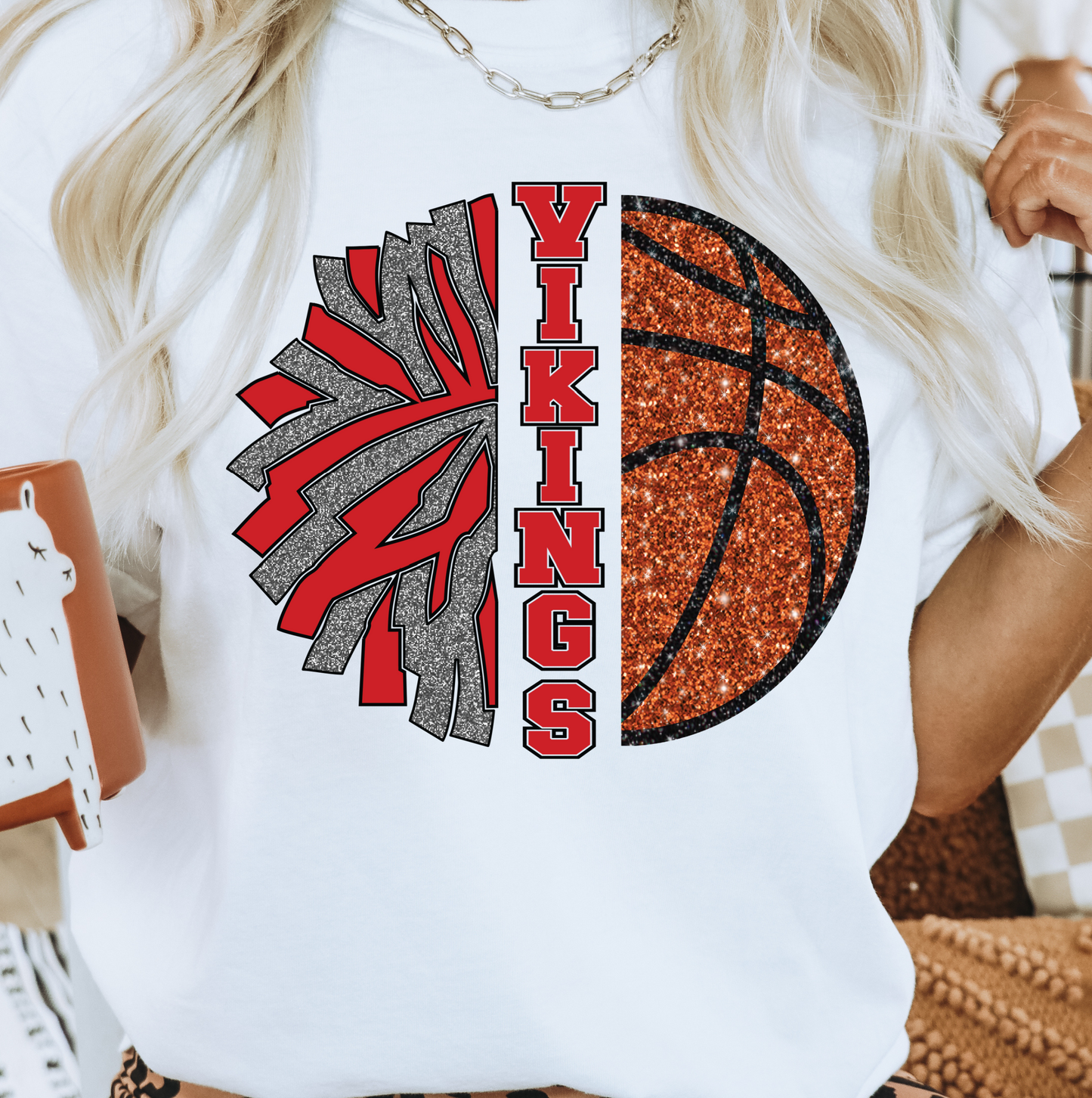 Vikings cheer basketball DTF Transfer - DTFDTF2264