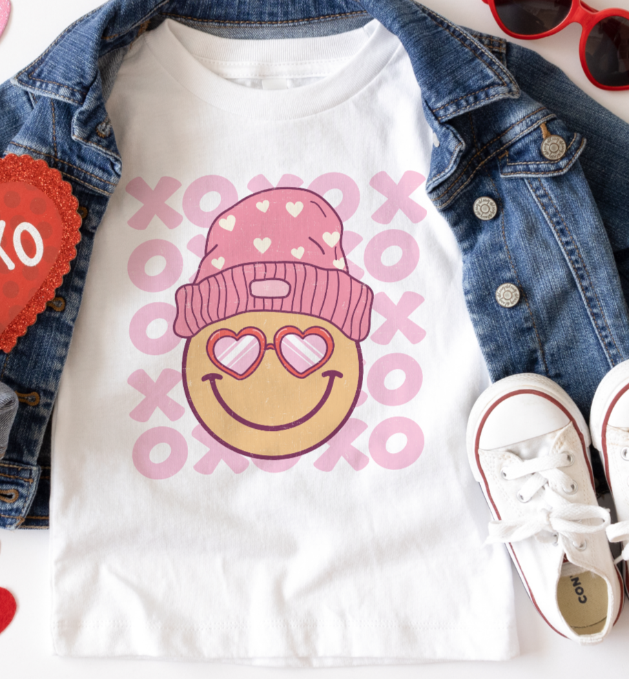 XoXoX Smiley Valentine DTF Transfers DTF4209