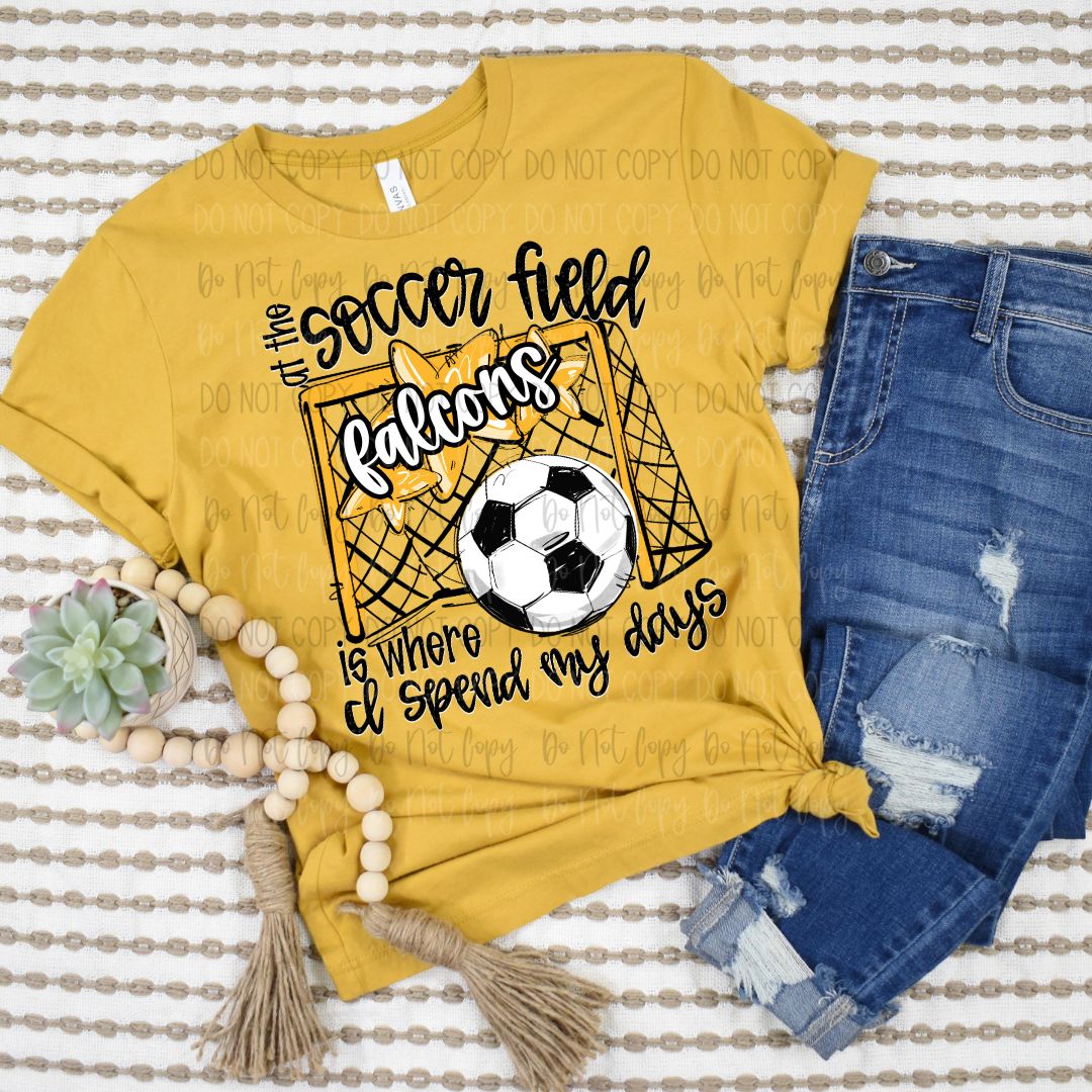 *Custom Mascot At The Soccer Field DTF Transfer