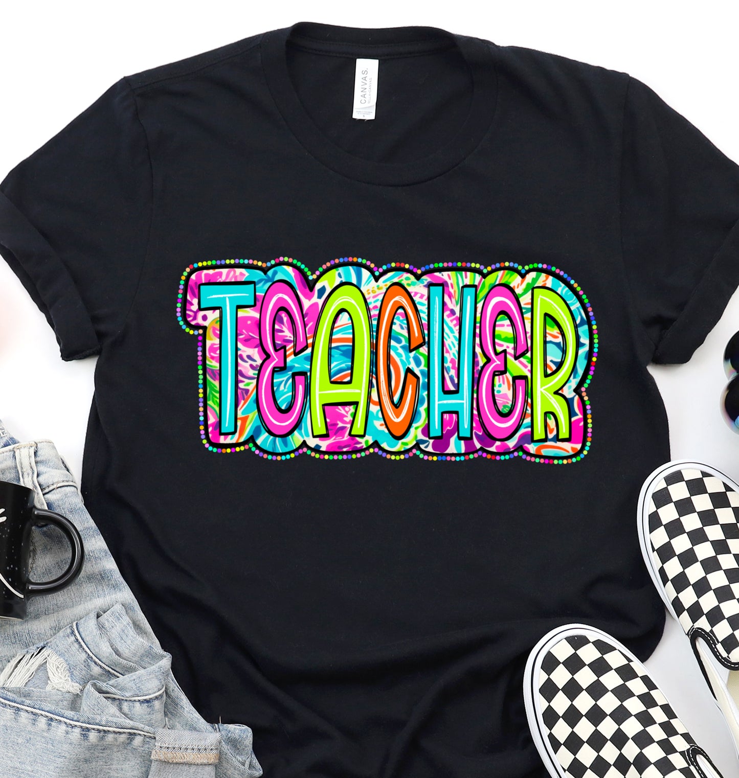 Bright teacher DTF transfer DTF7945