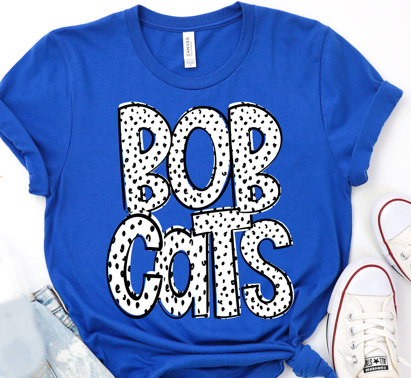 Dotted Bobcats DTF Transfer