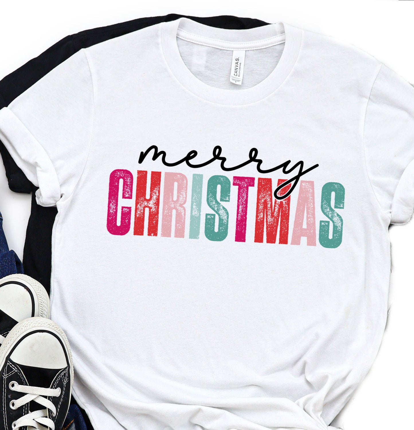 Merry Christmas Colorful DTF Transfers DTF2202