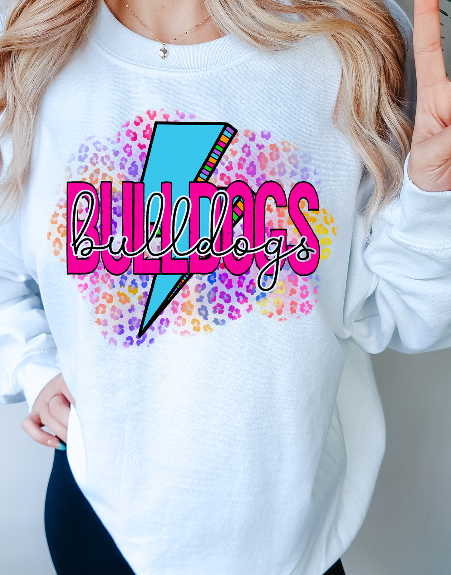 Bulldogs Lightning Bolt DTF Transfers DTF4063