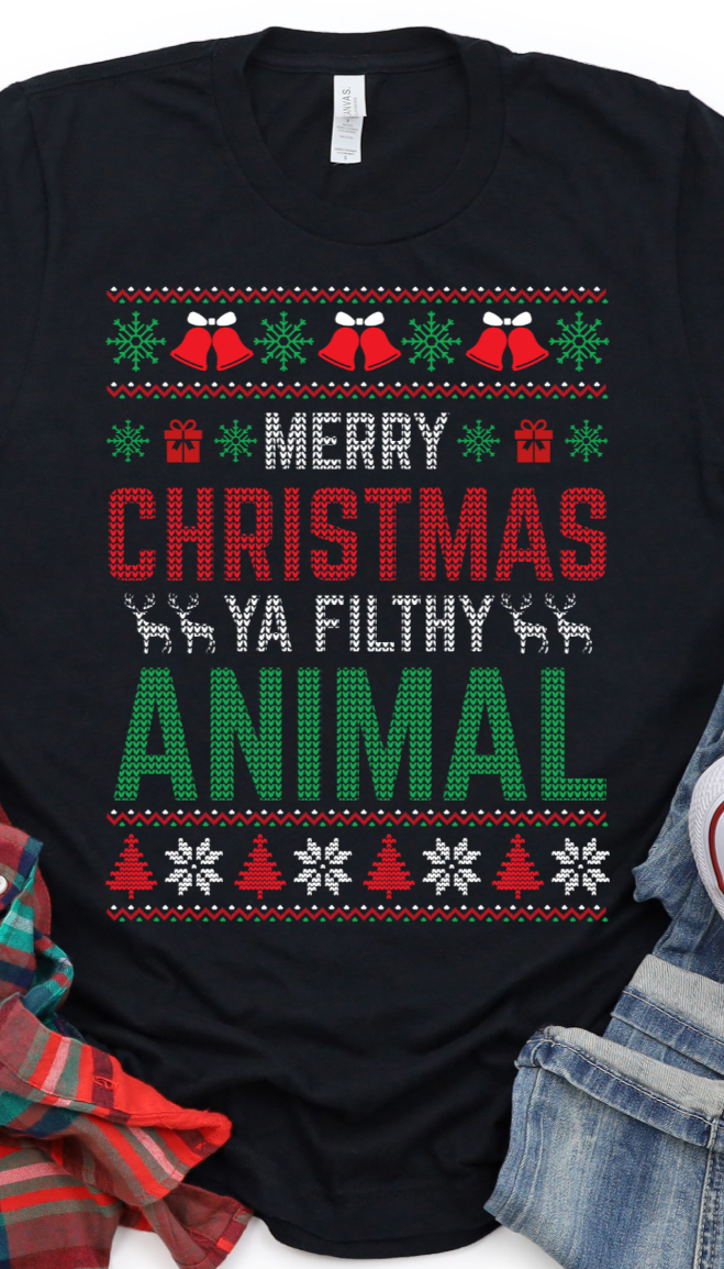 Merry Christmas ya filthy DTF Transfers DTF2121