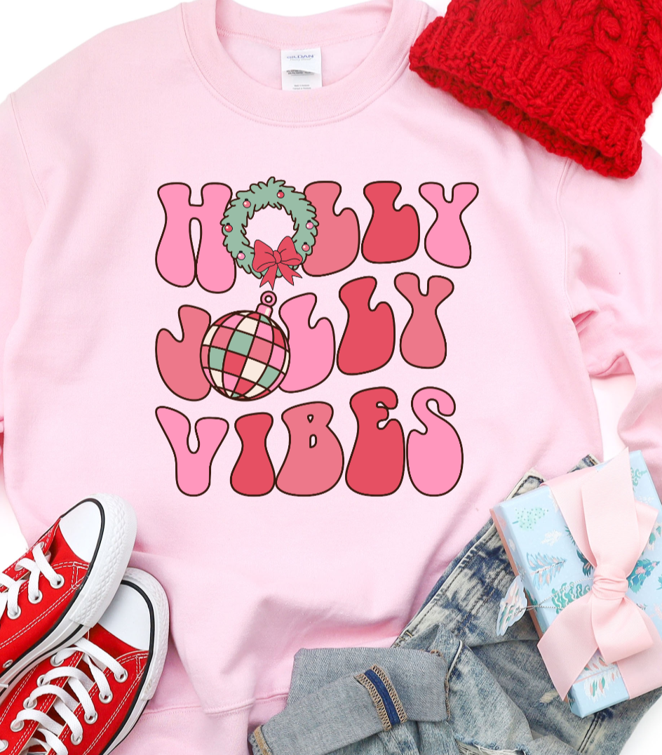 Holly Jolly Vibes DTF Transfers DTF4020