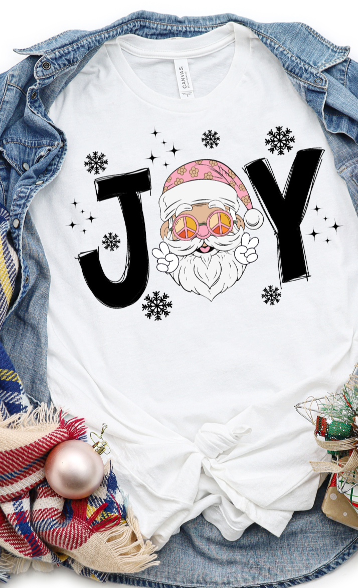 Joy Hippie Santa Christmas DTF Transfers DTF2119