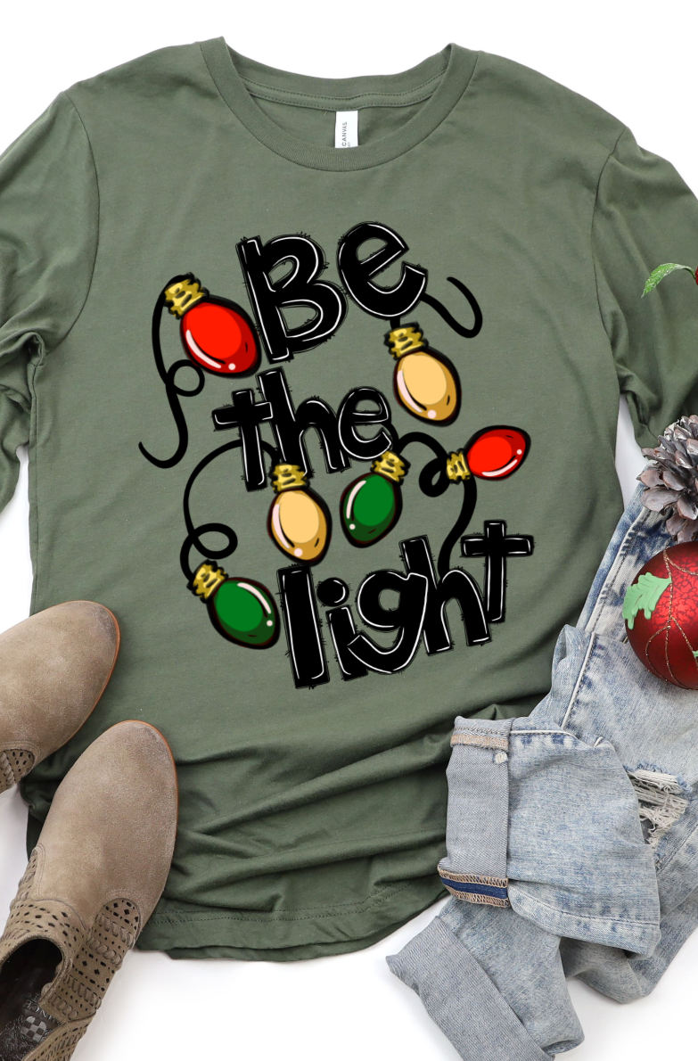 Be the light Christmas DTF Transfers DTF2136