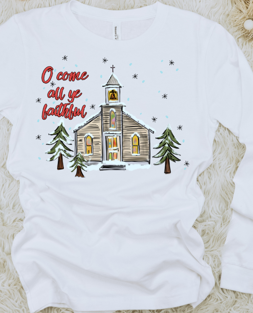 O Come All Ye Faithful DTF Transfers DTF4098