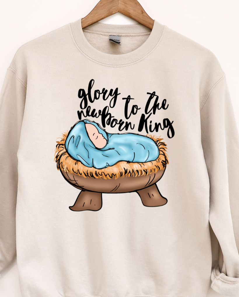 Glory to the newborn King DTF Transfers DTF4096