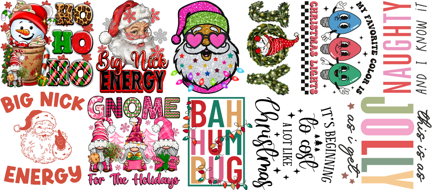 Adults Christmas Gang Sheet DTF Transfer DTF3008