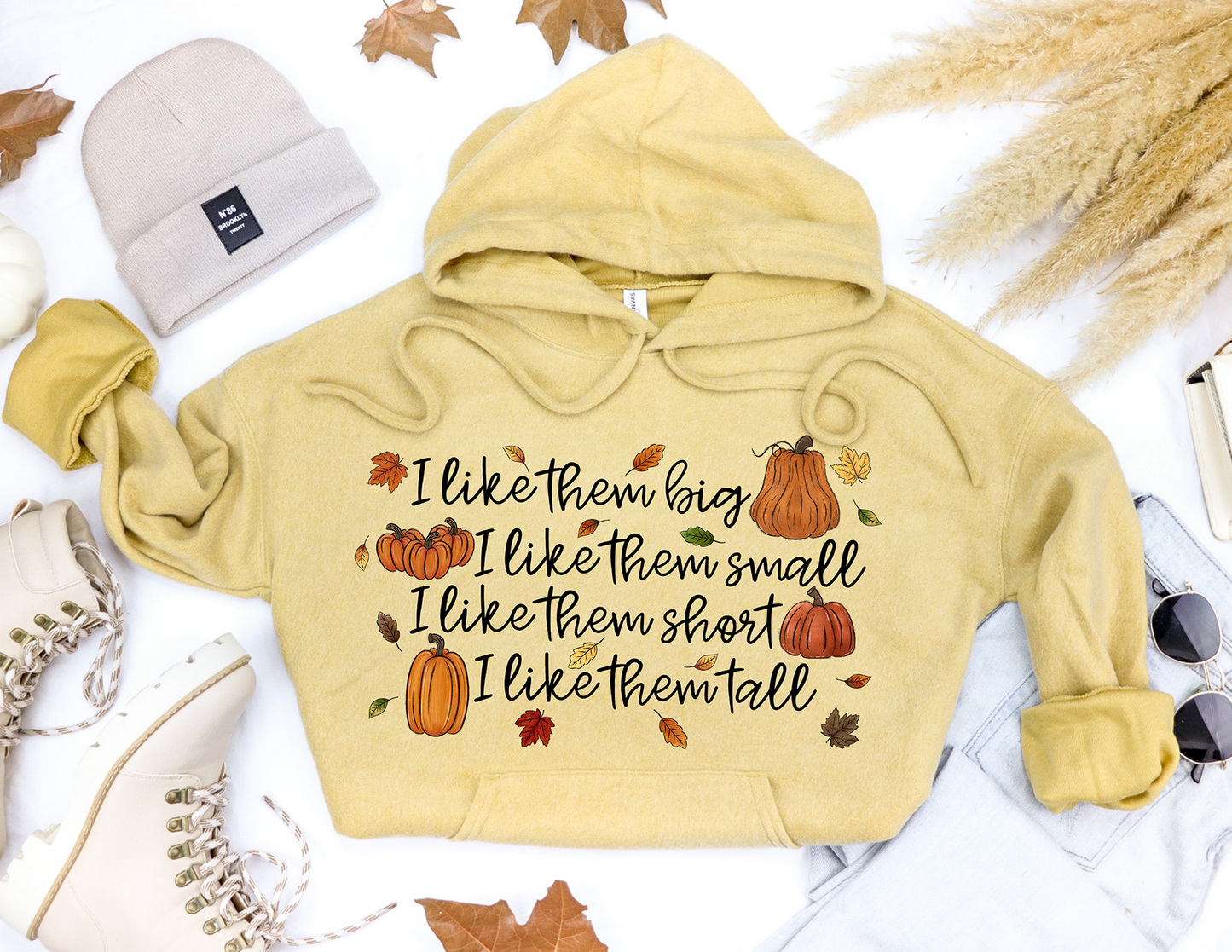 I like them big I like them small pumpkins DTF Transfers DTF4160