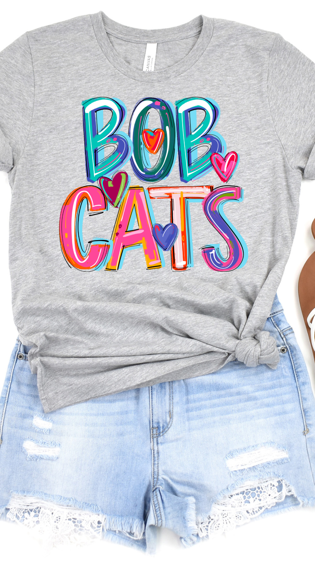 Cheery Doodle Bobcats DTF Transfer