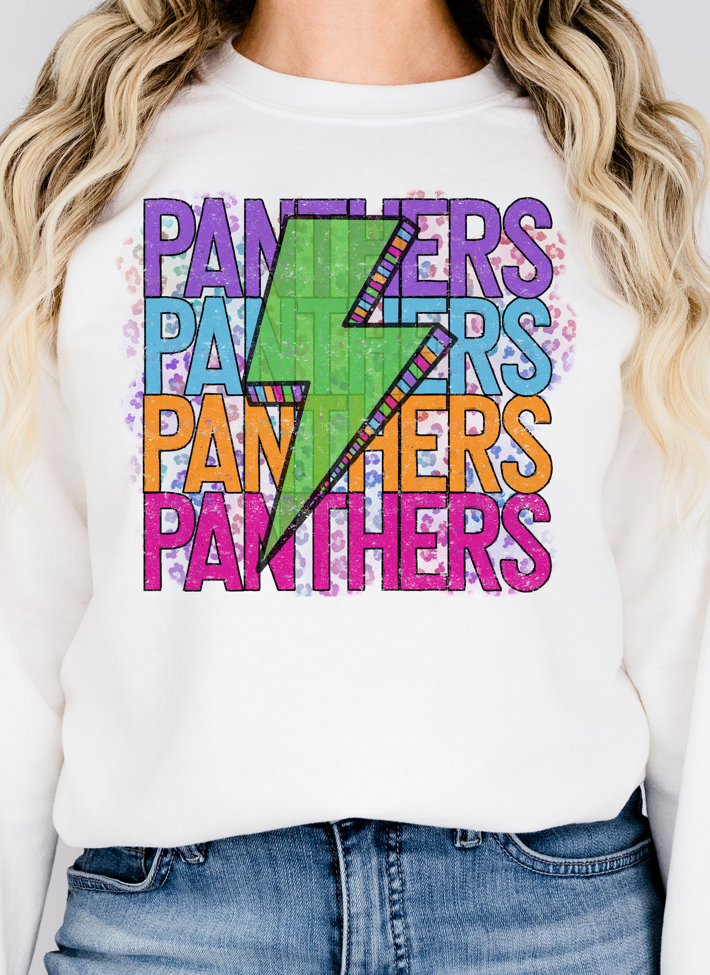 Panthers Panthers Panthers Lightning Bolt DTF Transfers DTF4229