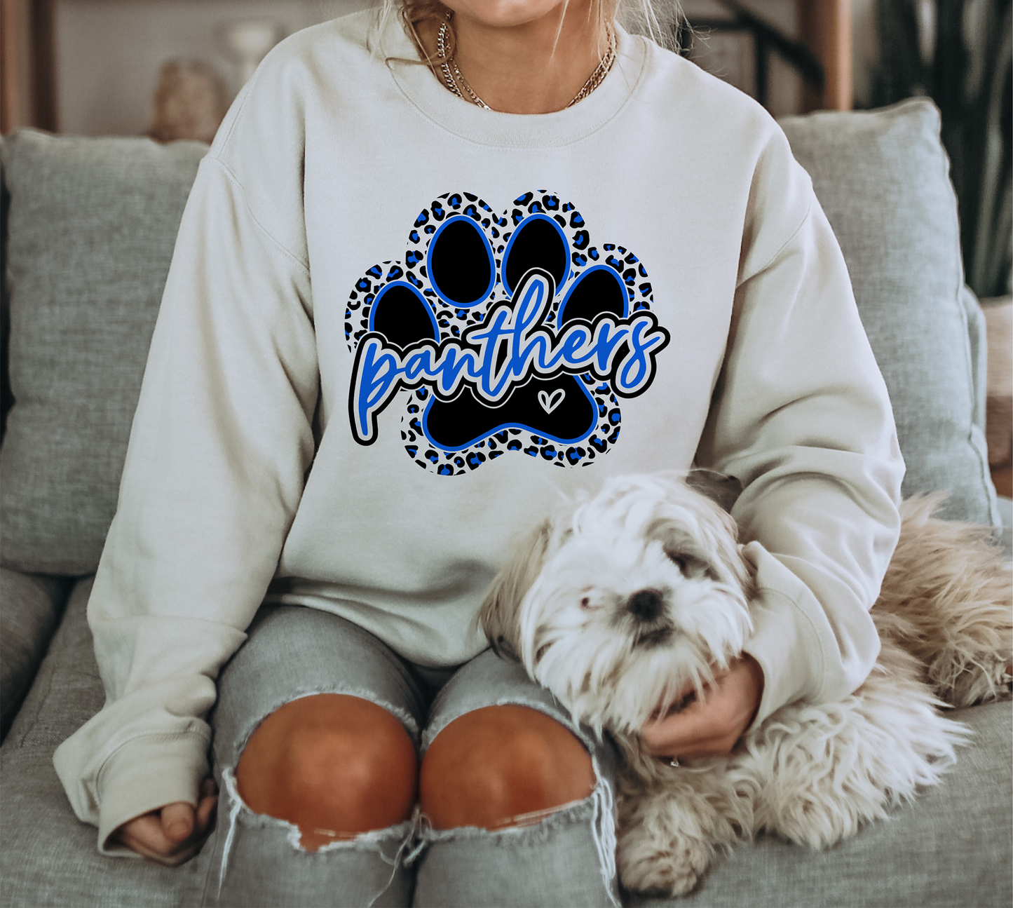 Panthers Blue Paw DTF Transfers DTF4227