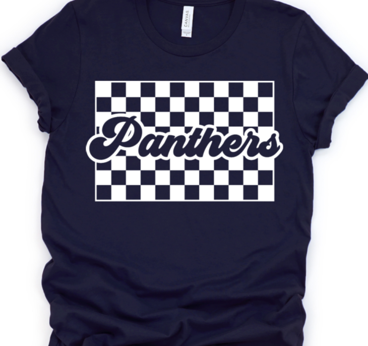 Panthers white DTF Transfers