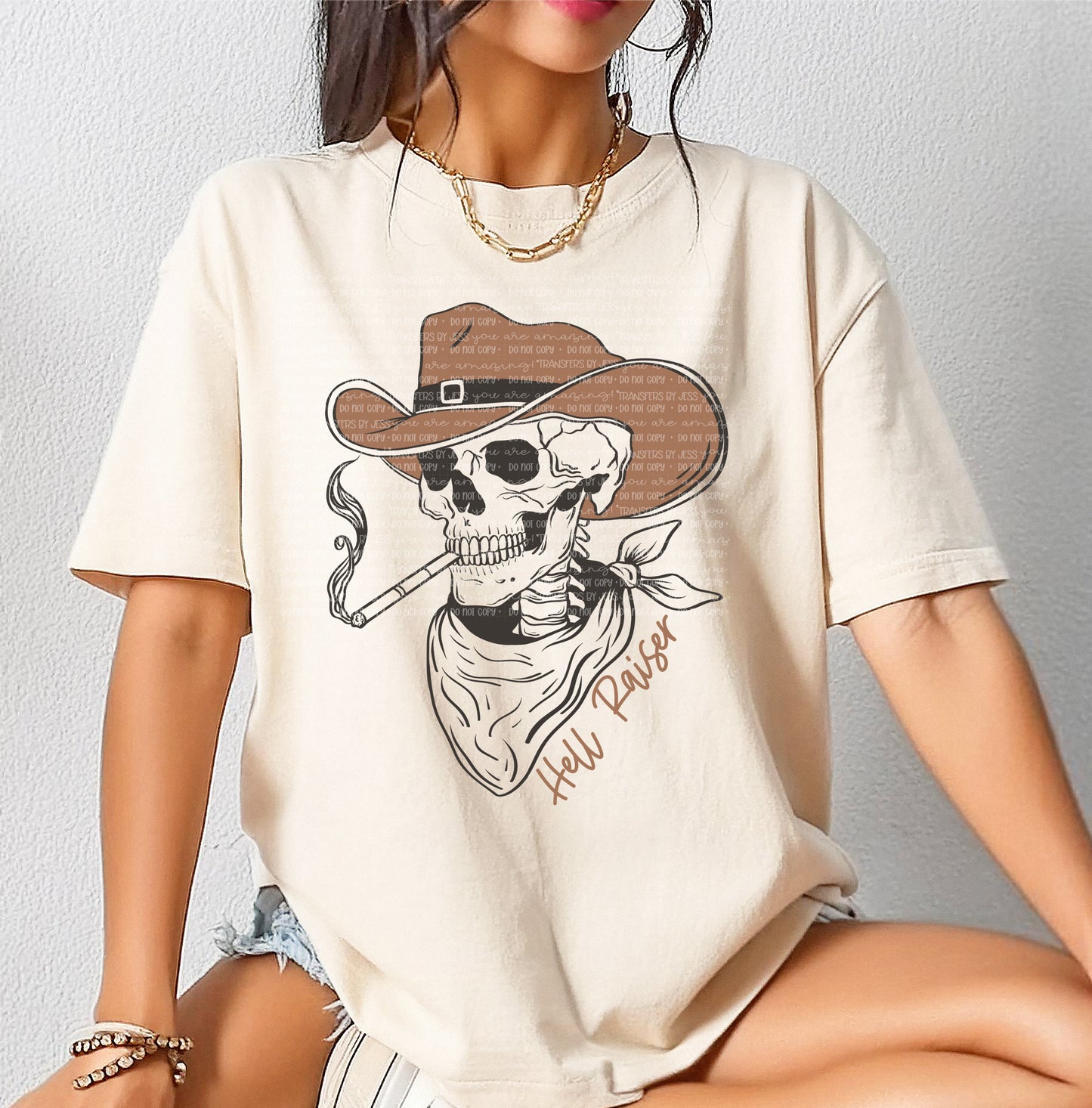 Skelly Smoker DTF Transfer