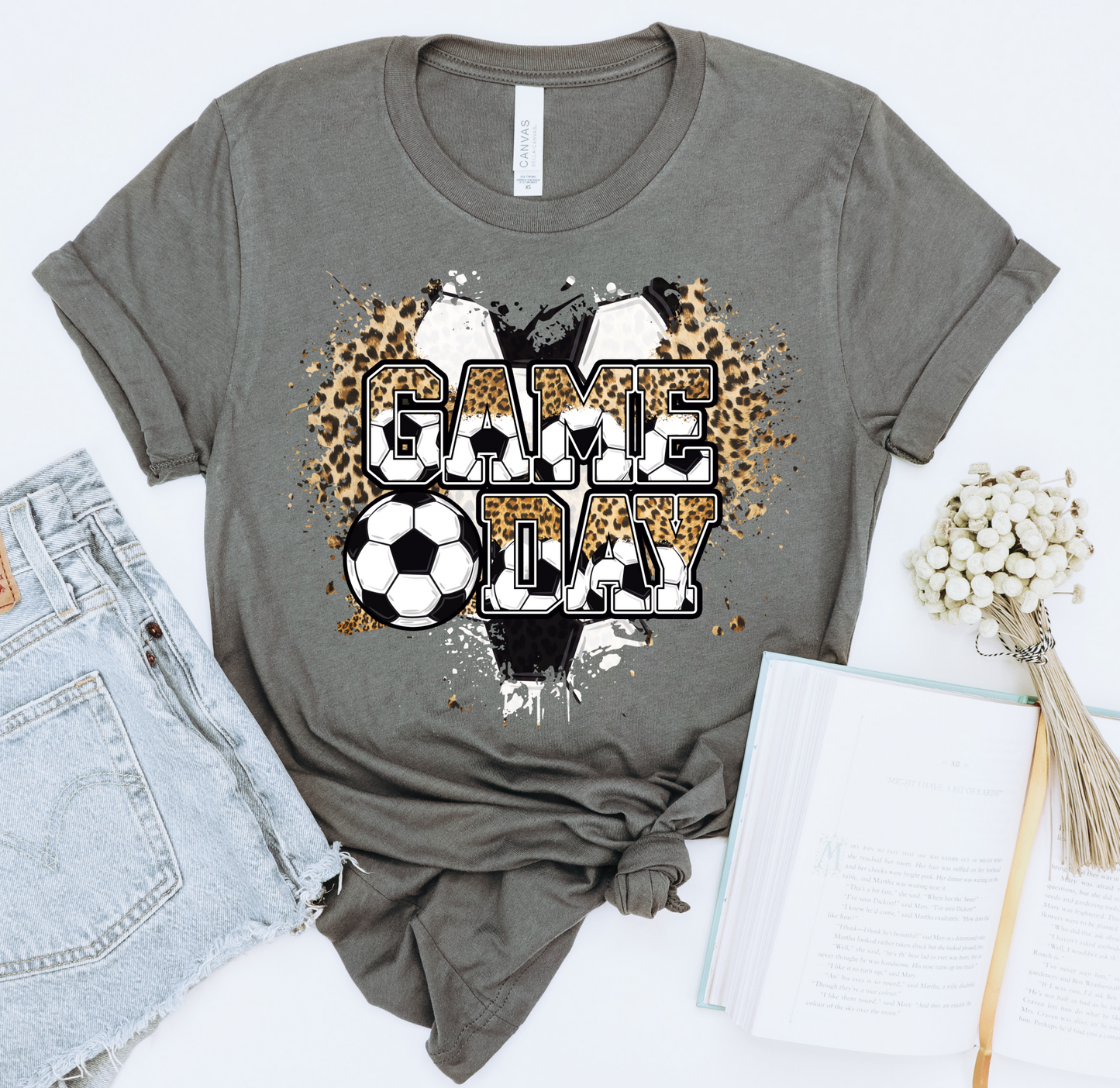 Game day Leopard soccer DTF Transfers