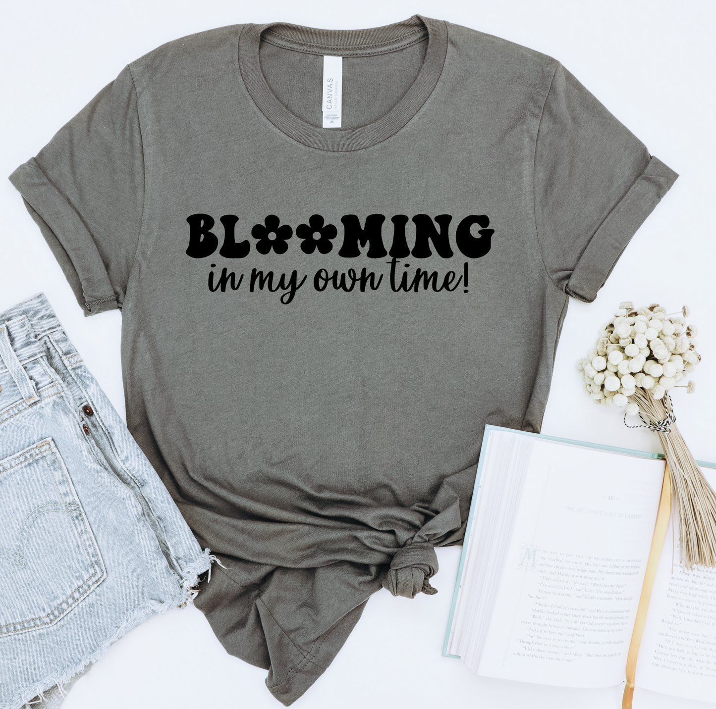 Blooming in my own time DTF Transfers DTF2078