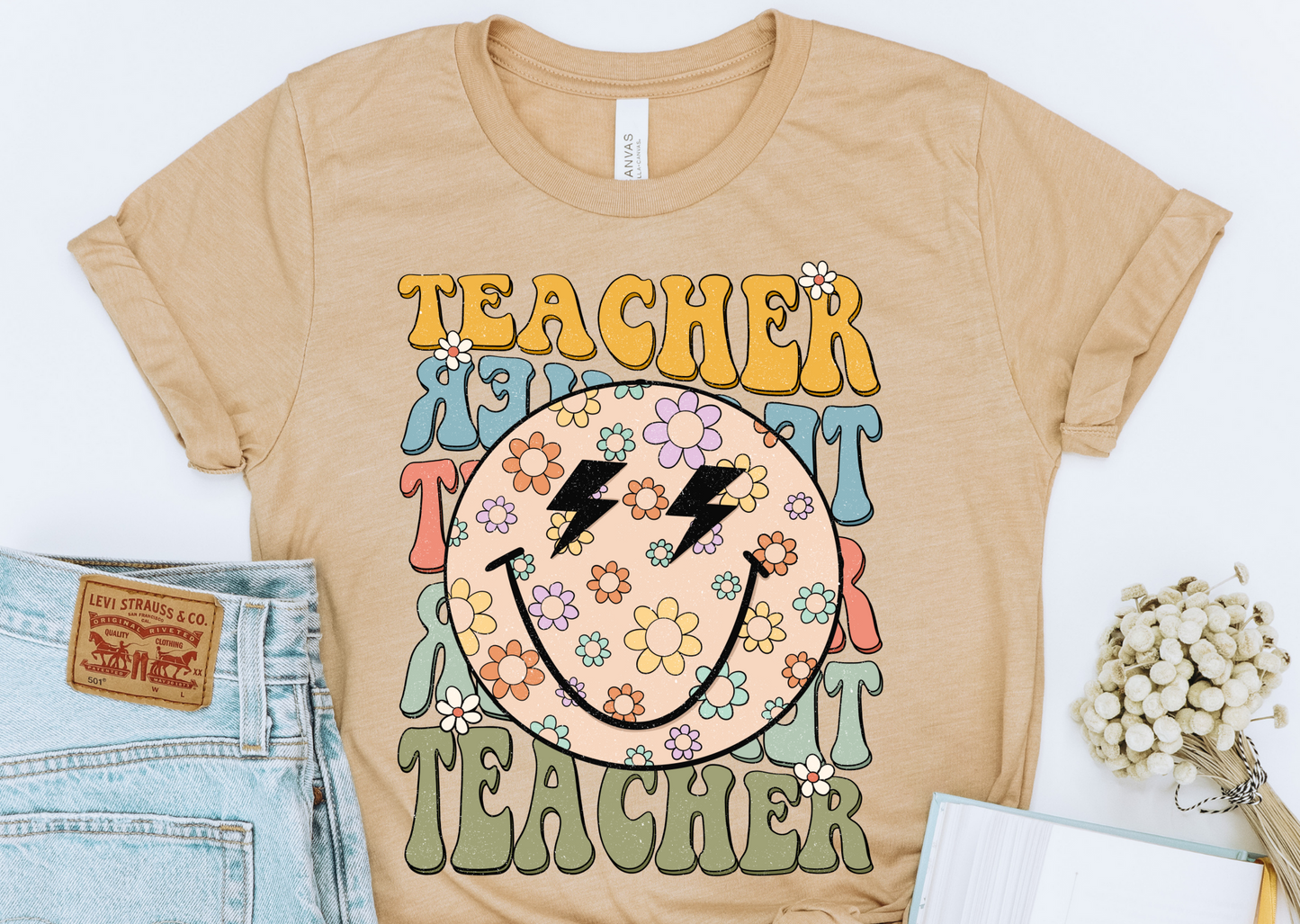 Retro Teacher DTF Transfer DTF2246